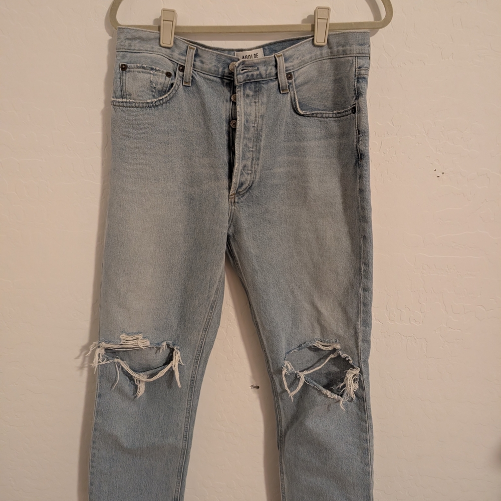 Light Blue Distressed Jeans